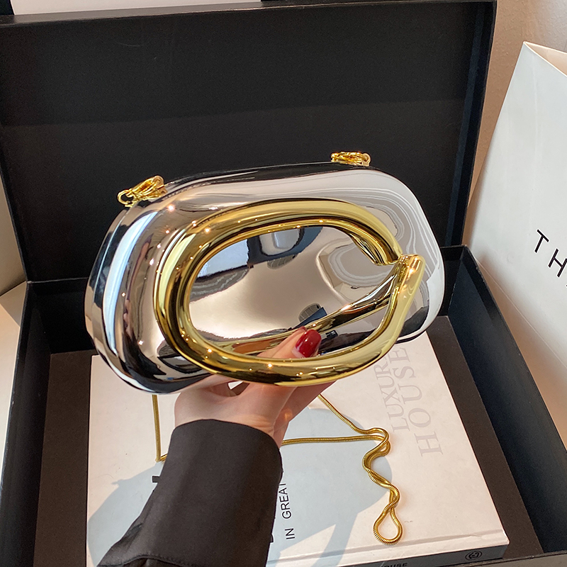 Women Bags 2026 Trends - Altın Kapatma Kutusu Debriyaj Çanta kadın